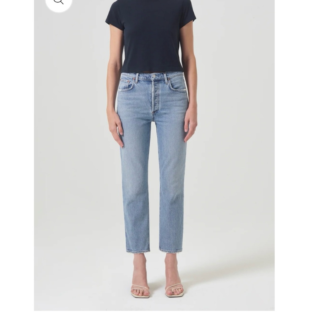 AGOLDE Riley High Rise Straight Jean, Size 27 - Picture 4 of 10
